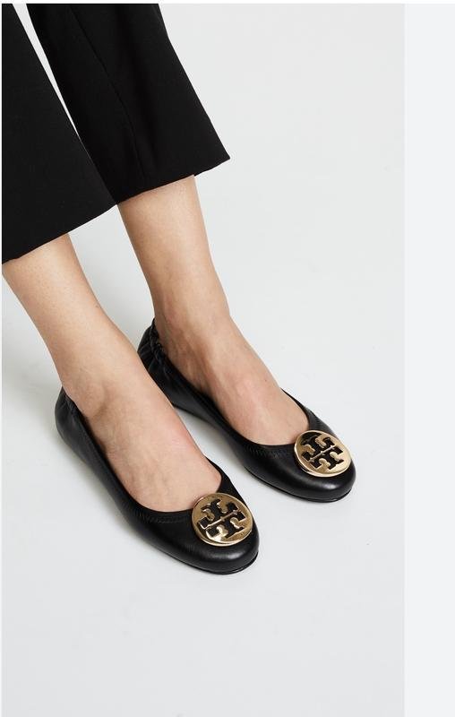 Women Tory Burch Heels Black Leather 39.5