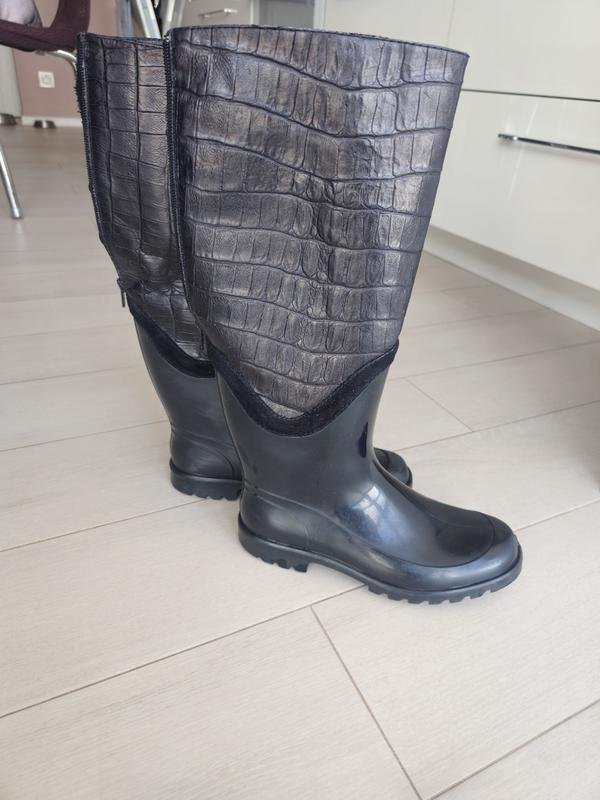 Femme Carlo Pazolini Bottes en Caoutchouc Noir 38
