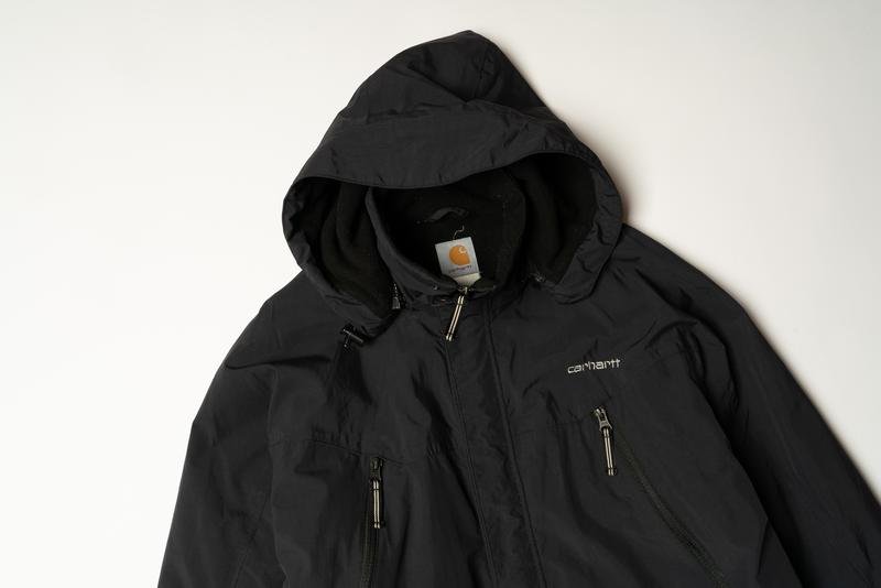 Мужской Carhartt Куртка Чёрный Флис Нейлон 42 / XL