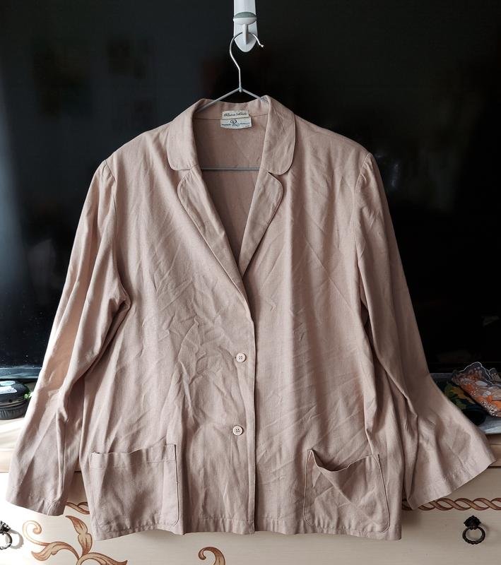 Damen Roger Lavalle Sakko Beige Seide L