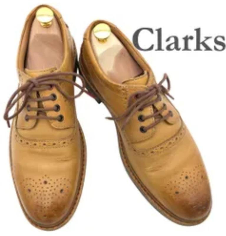 Men Clarks Heels Mustard Orange 45
