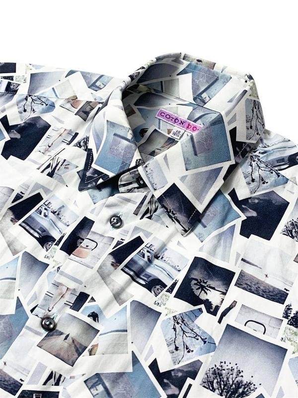 Men Designer Shirt White Cotton 36 / S / 44