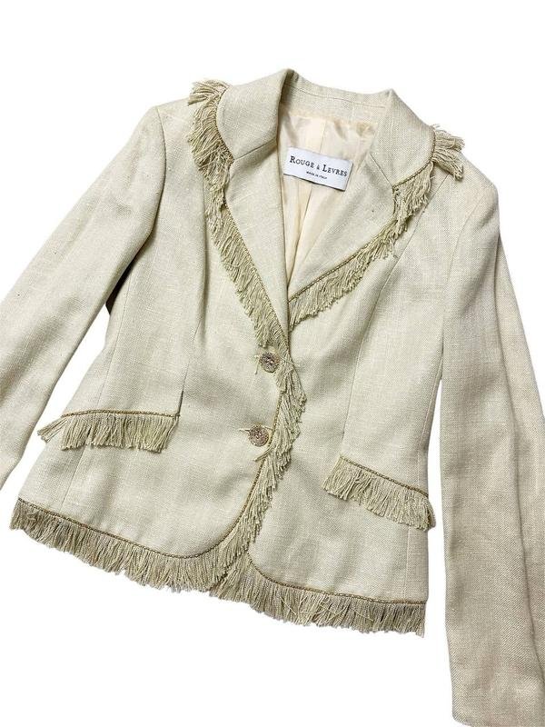 Женский Бежевый Жакет Вискоза 38 / M / 46