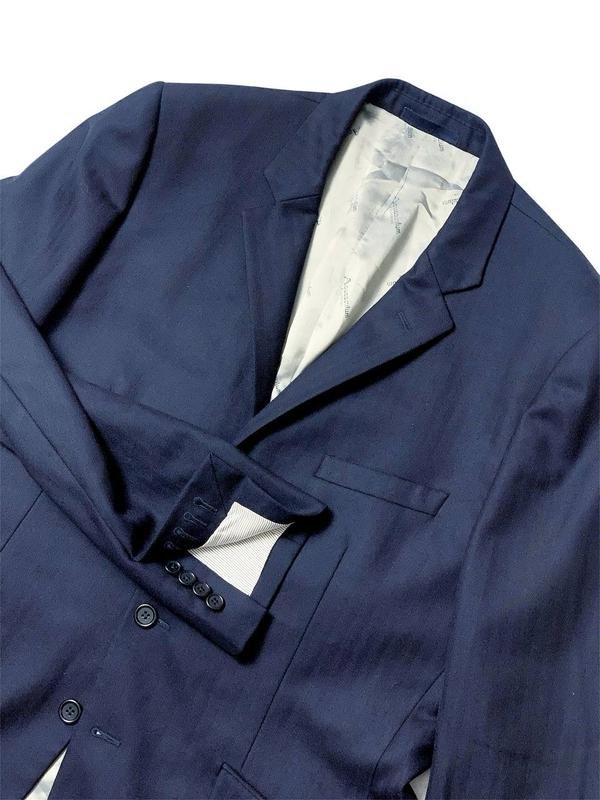 Homme Aquascutum Blazer Bleu Marine Laine 40 /L /