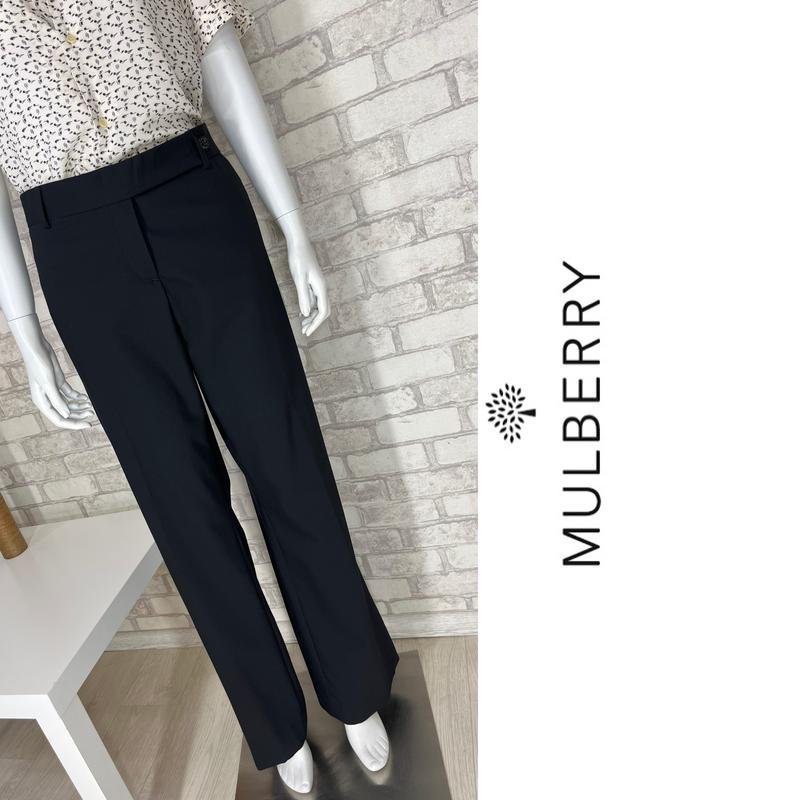 Брюки шерсть mulberry , широкие брюки ,