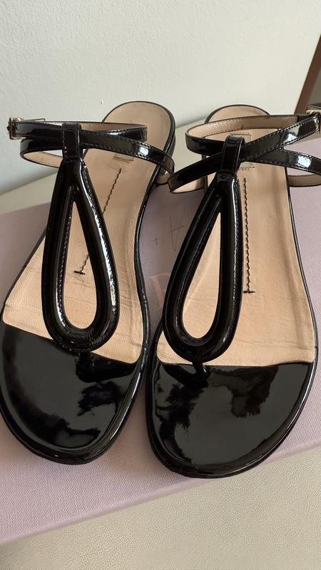 Женские Furla Сандалии Чёрный Кожа 35.5