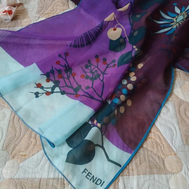 Femme Fendi Écharpe Multicolore Soie