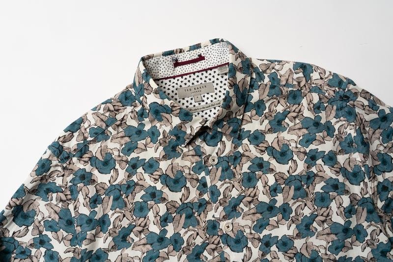 Men Ted Baker Shirt Multicolor Cotton 38 / M / 46
