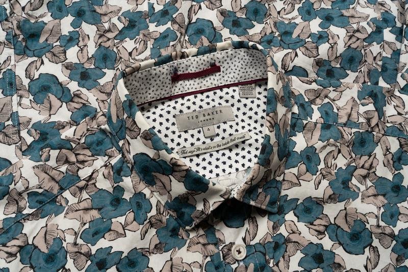 Men Ted Baker Shirt Multicolor Cotton 38 / M / 46