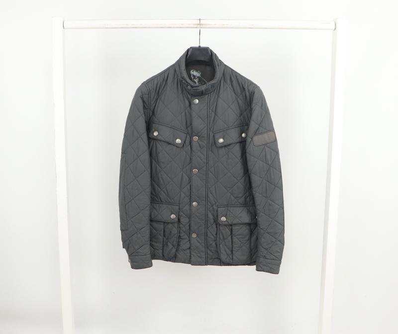 Herren Barbour Jacke Grau Nylon 38 / M / 46