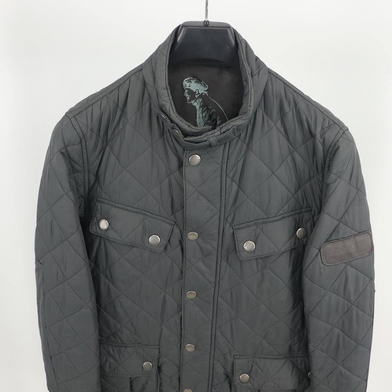 Herren Barbour Jacke Grau Nylon 38 / M / 46