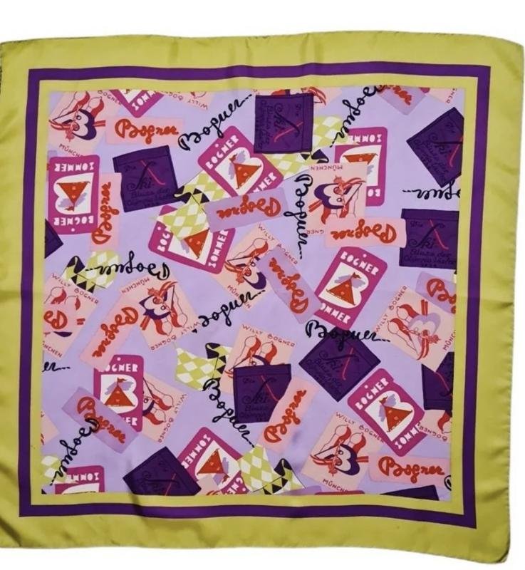 Унисекс Bogner Шарф Разноцветный Шелк