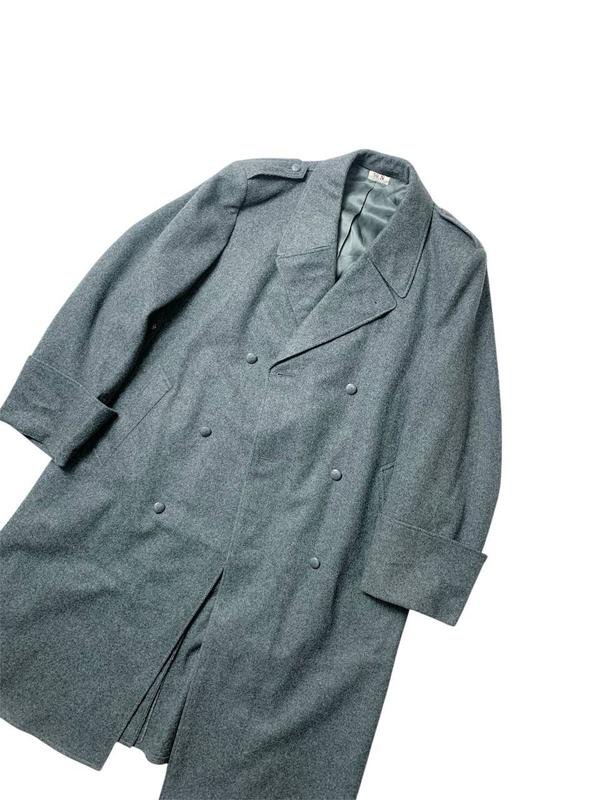 Мужской Швейцарской армии Пальто Серый Шерсть 40