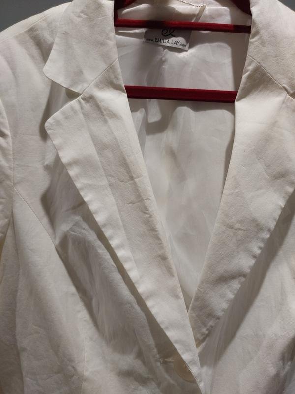 Damen Emilia Lay Sakko Weiß Baumwolle 42 / XL / 50