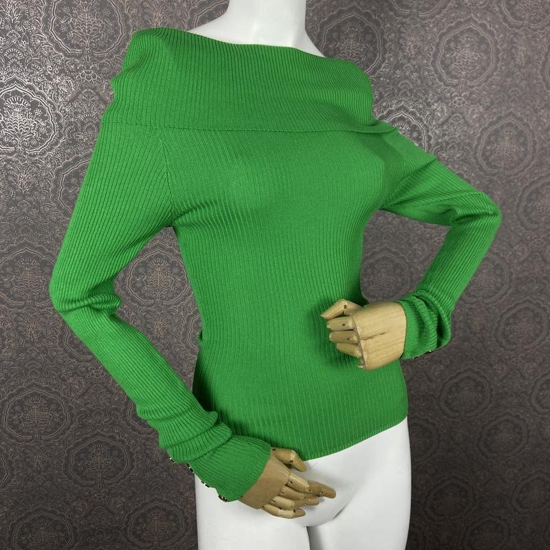 Women Karen Millen Sweater Green Acrylic 34 / XS /