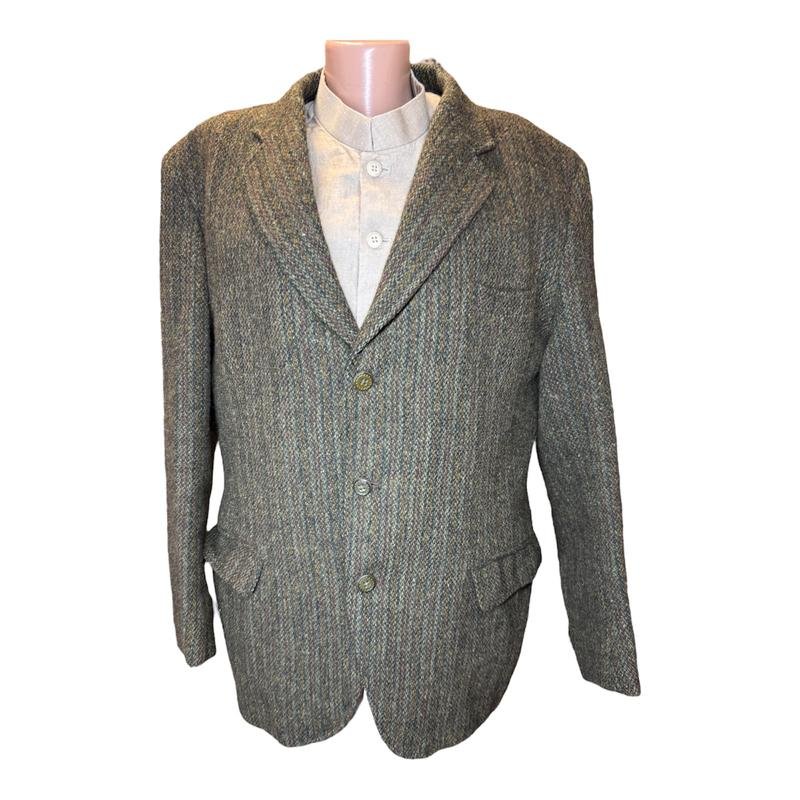 Мужской Harris Tweed Пиджак Зелёный Шерсть 38 / M