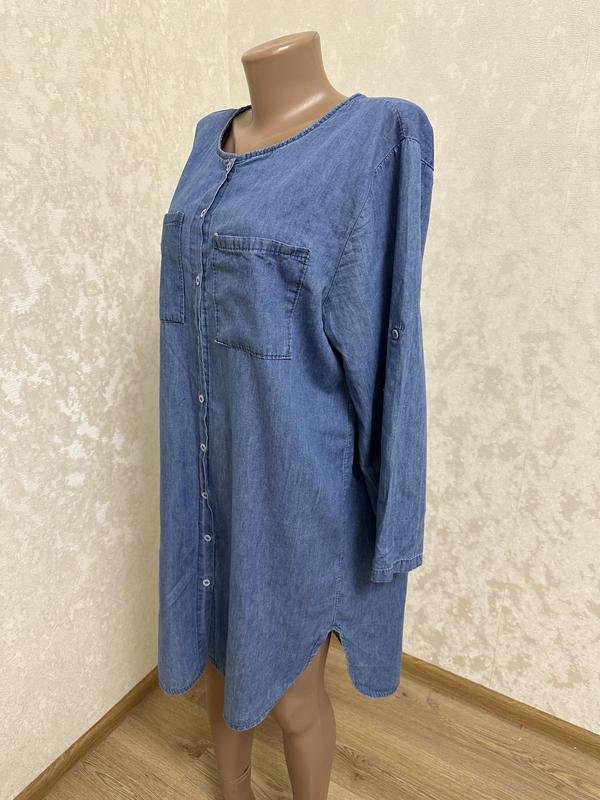 Женское Carina Ricci Платье Тёмно-синий Коттон 42