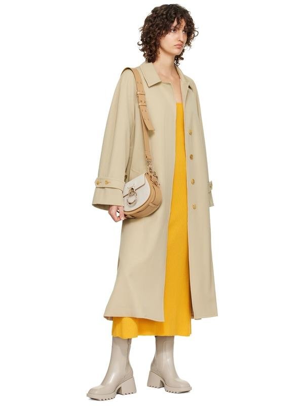 Femme Chloé Bottes de Pluie Beige Caoutchouc 38