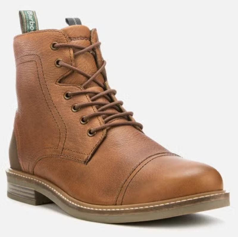 Men Barbour Boots Brown Leather 42