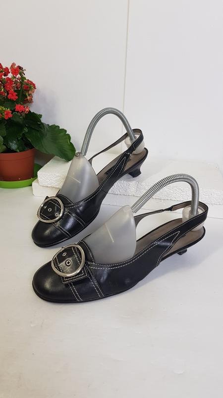 Women Gabor Heels Black Leather 39