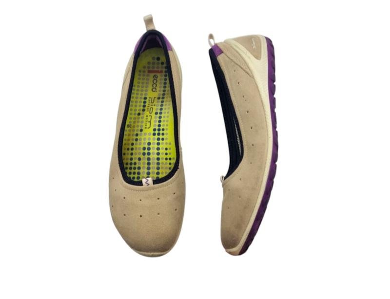 Women Ecco Heels Beige Leather 39