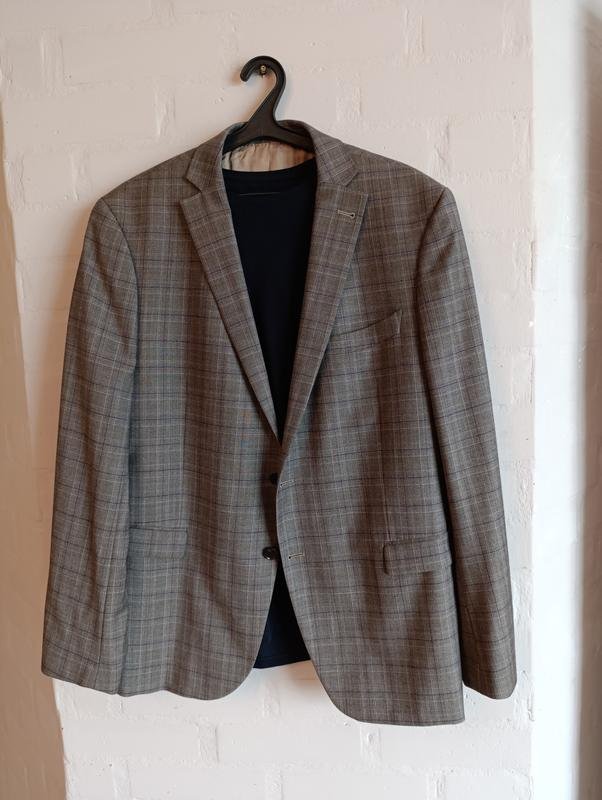 Мужской Massimo Dutti Пиджак Серый 48 / 4XL / 56