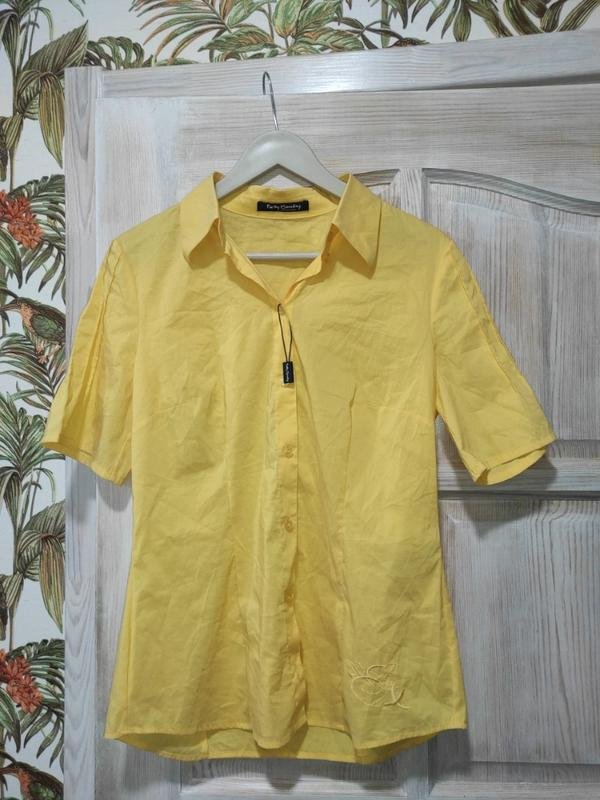 Femme Betty Barclay Chemise Jaune Coton 38 / M /