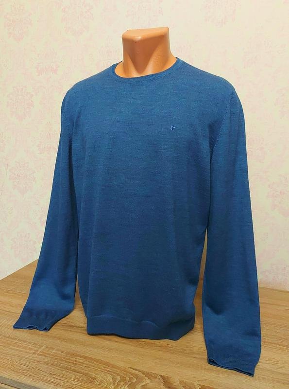 Men Cacharel Sweater Navy Acrylic M