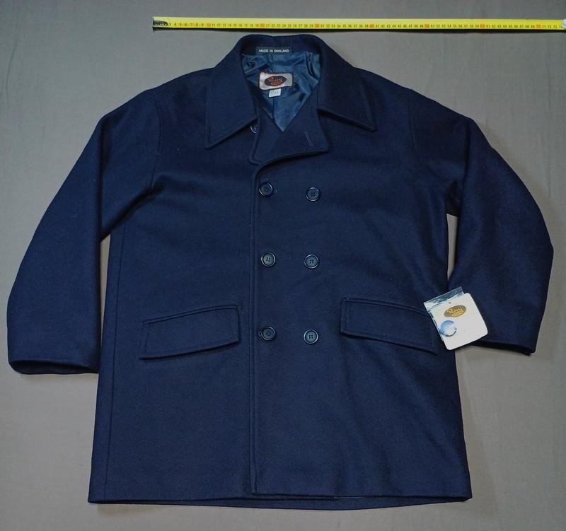 Femme Vintage Perry Clothes Manteau Noir Laine 34