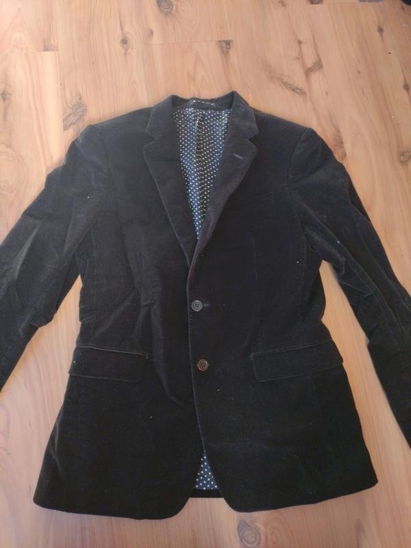 Herren Jigsaw Sakko Braun Samt 36 / S / 44