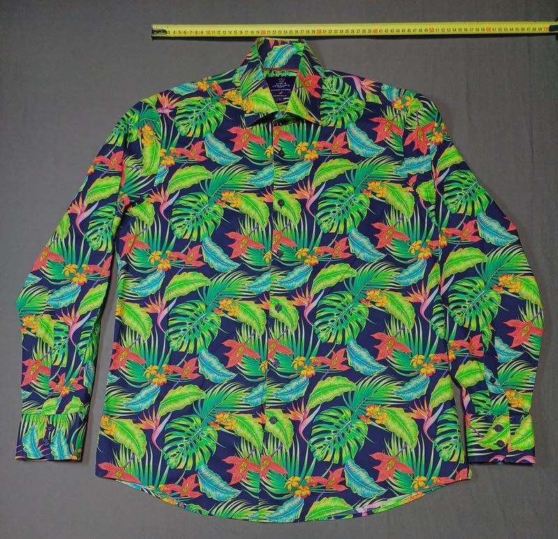 Herren Curtis Hemd Grün Baumwolle 40 /L / 48