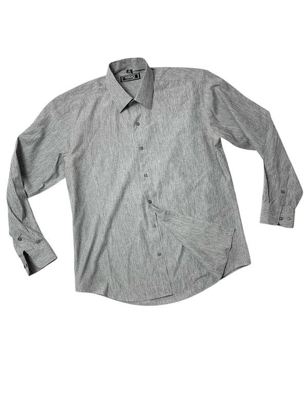 Men Versace Shirt Grey Cotton 38 / M / 46