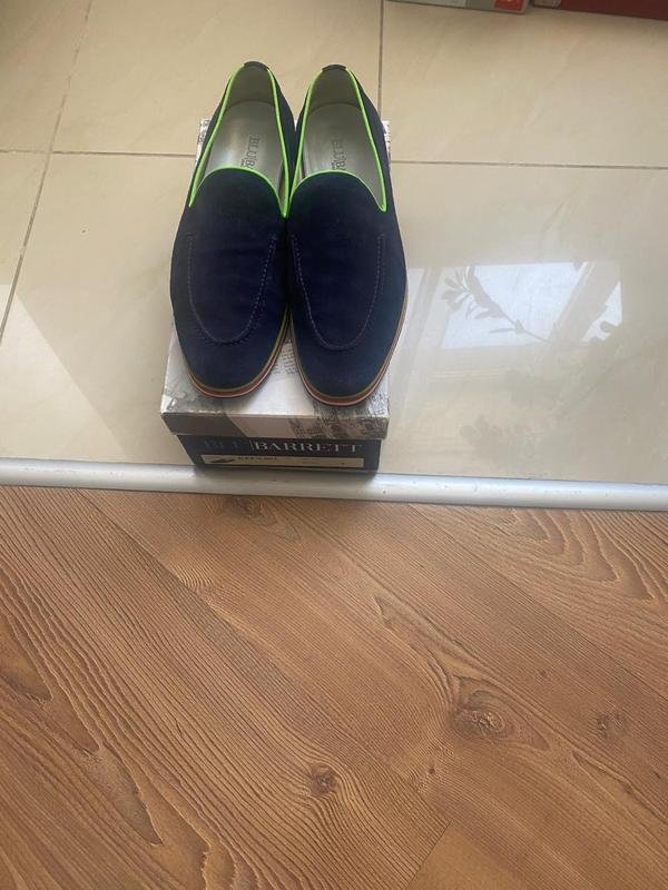 Herren Blu Barrett Schuhe Marineblau Wildleder 41