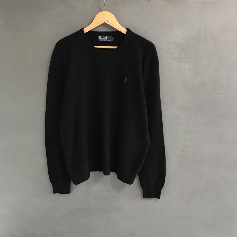 Мужской Polo Ralph Lauren Свитер Чёрный Шерсть 44