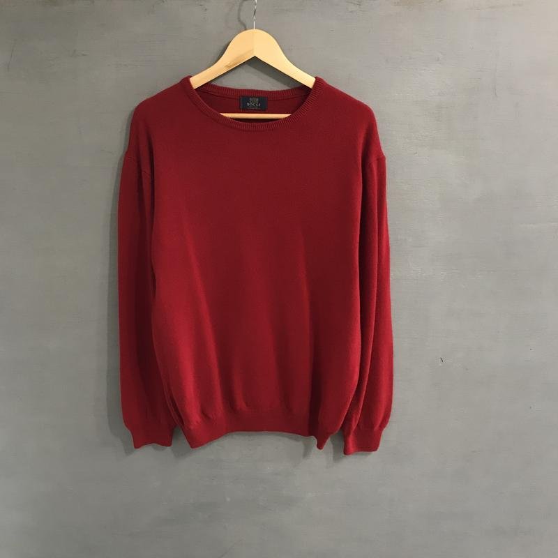 Мужской Boggi Milano Светр Красный Шерсть 42 / XL