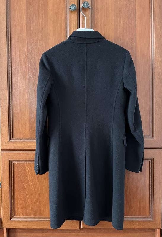Женское Ermanno Scervino Пальто Чёрное Ангора 44
