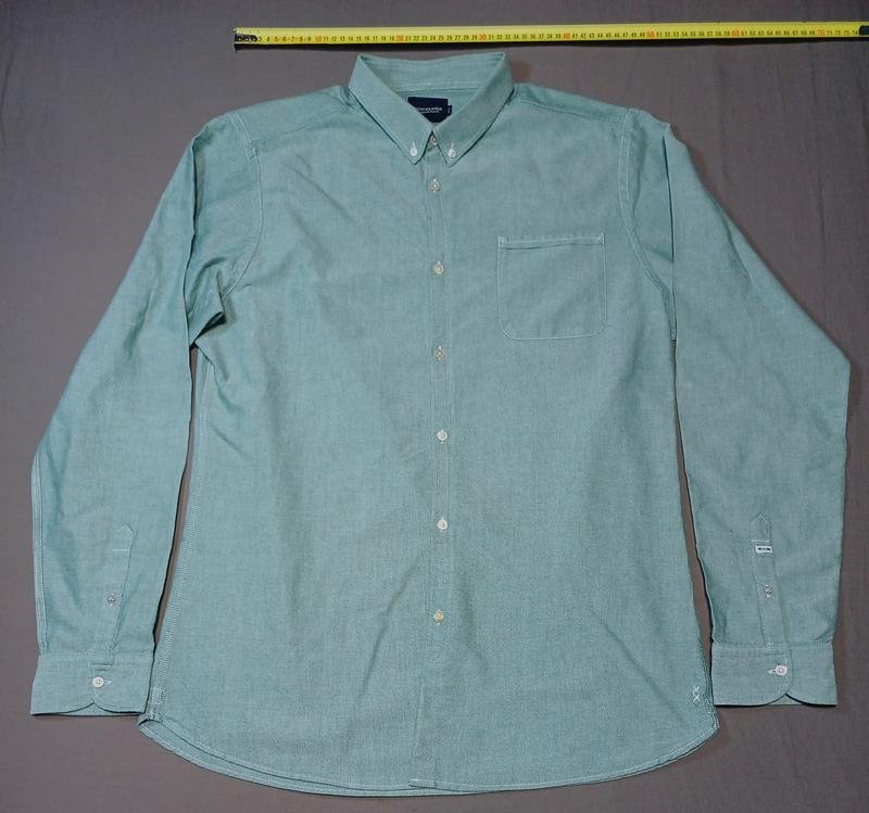 Men Scotch&Soda Shirt Green Cotton 44 / XXL / 52