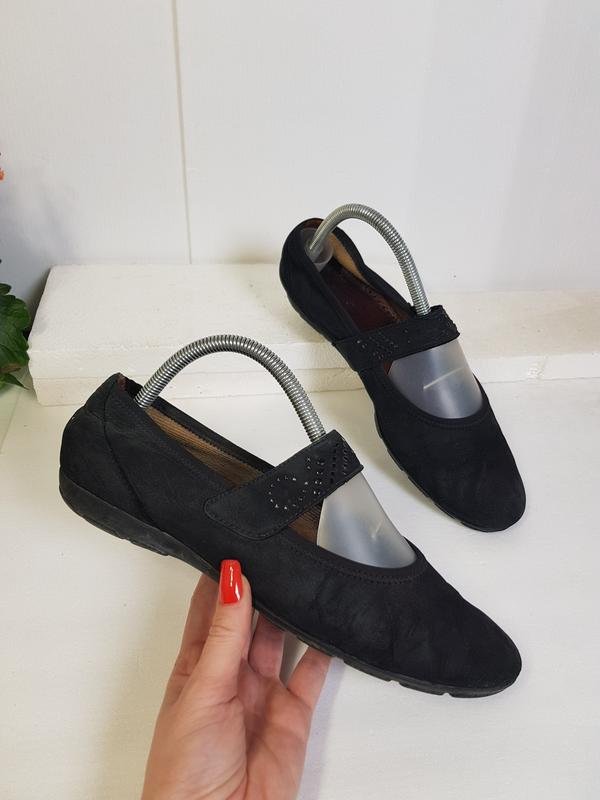 Women Gabor Heels Black Nubuck 40.5