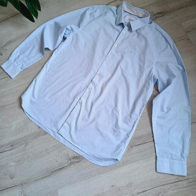 Homme Lacoste Chemise Blanche Coton 44 / XXL / 52