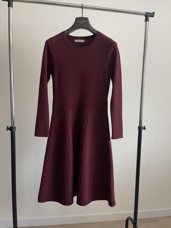 Женское Woolovers Платье Бордовое Кашемир 36 / S /