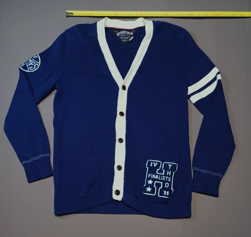 Men Tommy Hilfiger Sweater Navy Cotton 40 /L / 48