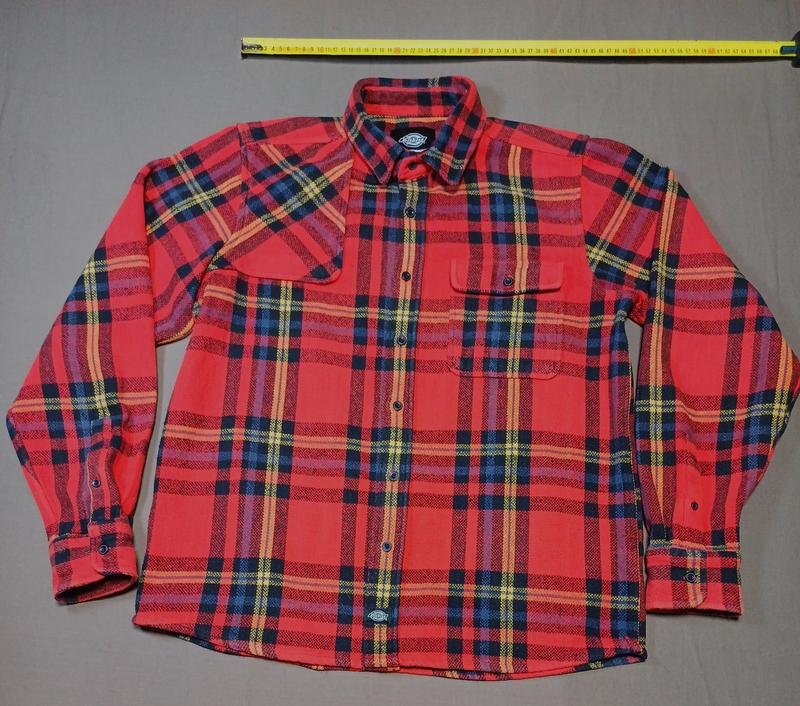 Men Dickies Shirt Red Cotton 40 /L / 48