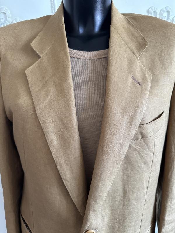 Homme Corneliani Blazer Moutarde Lin 38 / M / 46
