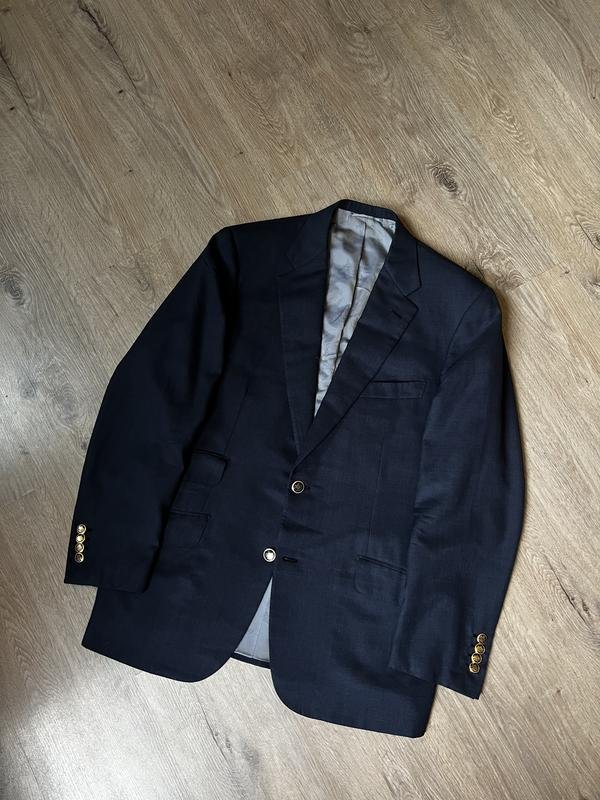 Herren Brioni Sakko Marineblau Wolle 42 / XL / 50