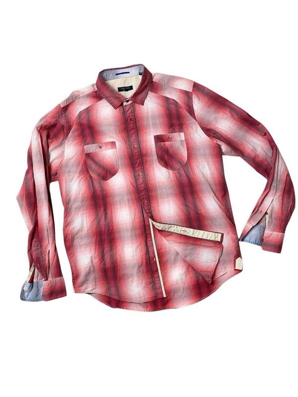 Men Ted Baker Shirt White Cotton 40 /L / 48