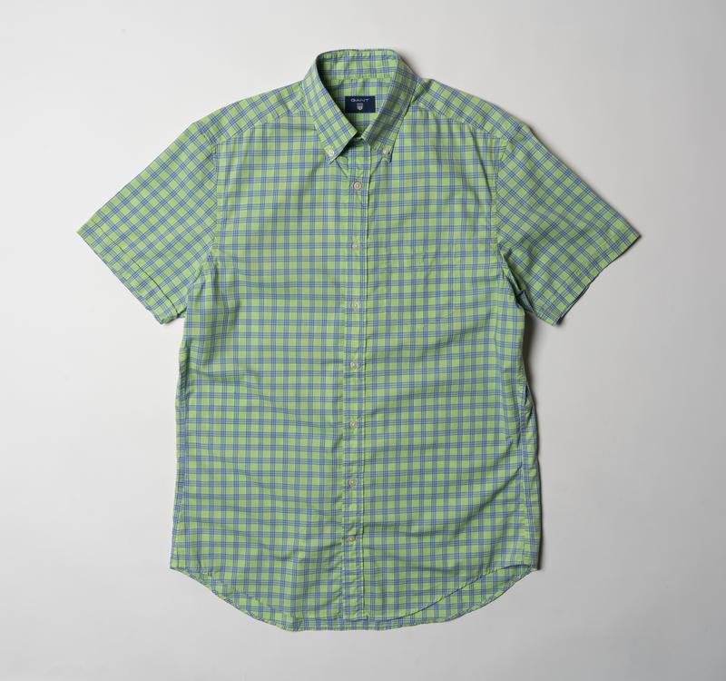 Herren Gant Hemd Grün Baumwolle 38 / M / 46