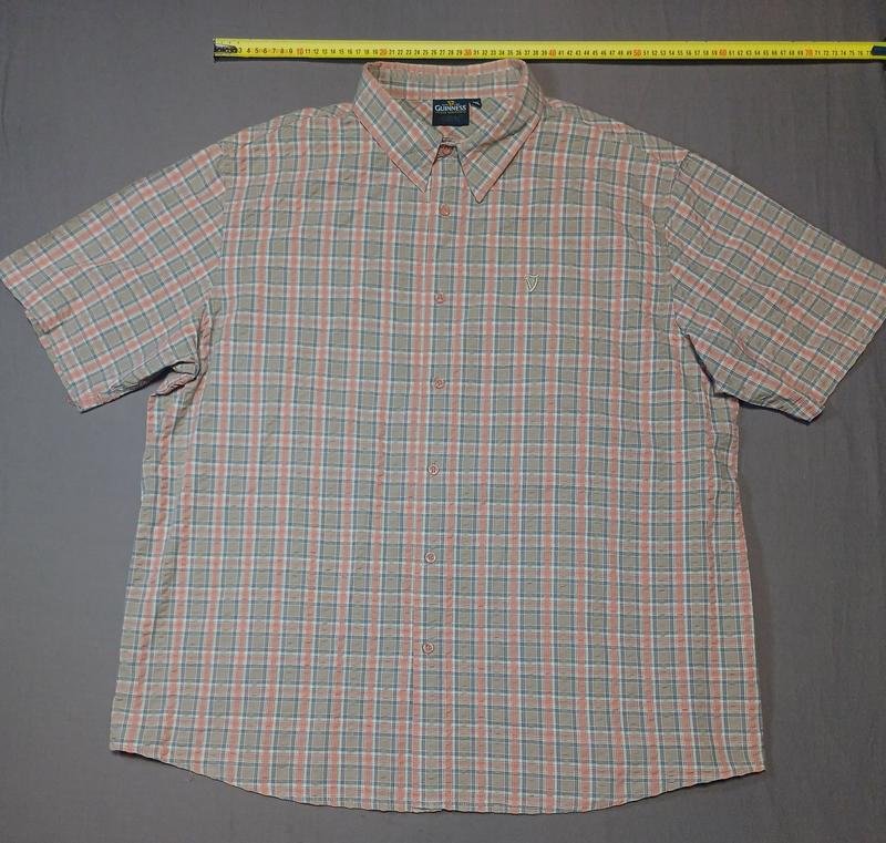 Herren Guinness Hemd Grau Baumwolle 3XL