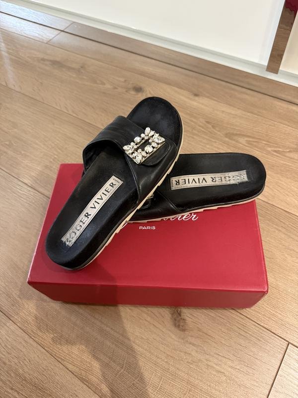 Damen Roger Vivier Absätze Schwarz Leder 37