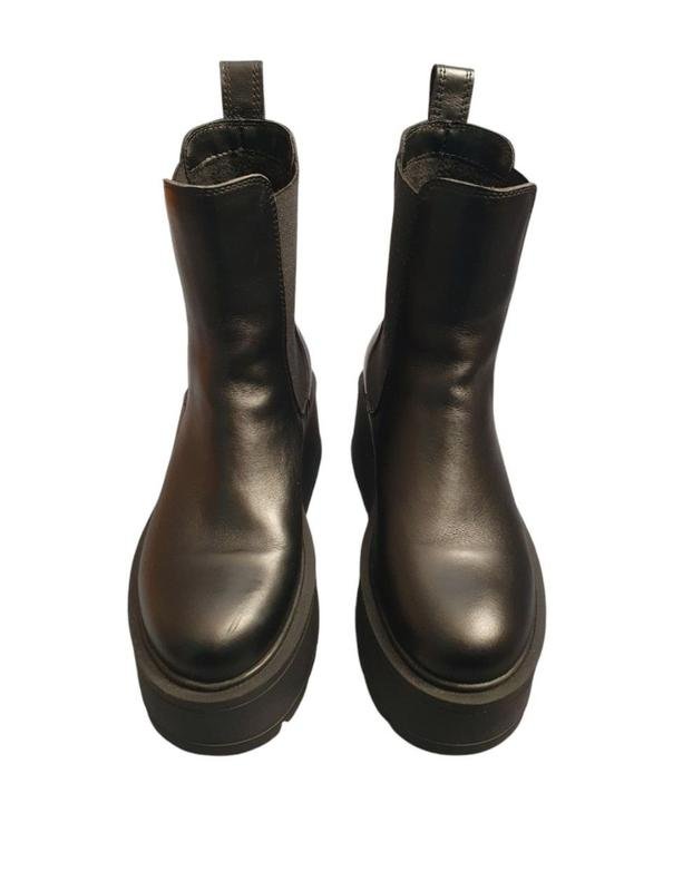 Femme Enzo Veratti Bottes Noires Cuir 37.5