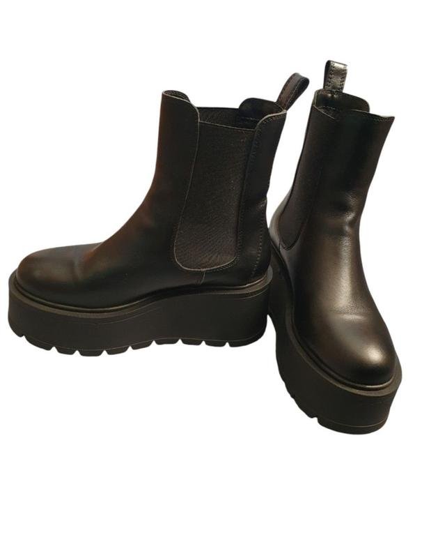 Femme Enzo Veratti Bottes Noires Cuir 37.5
